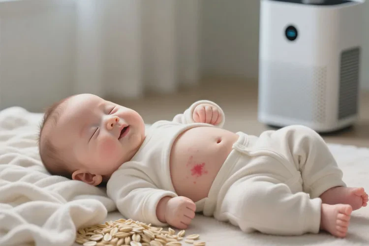 小孩肚子上起湿疹能不能治愈(图2)