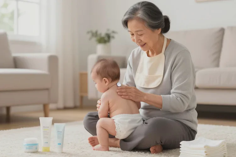 婴儿脖子起湿疹能不能治愈(图2)