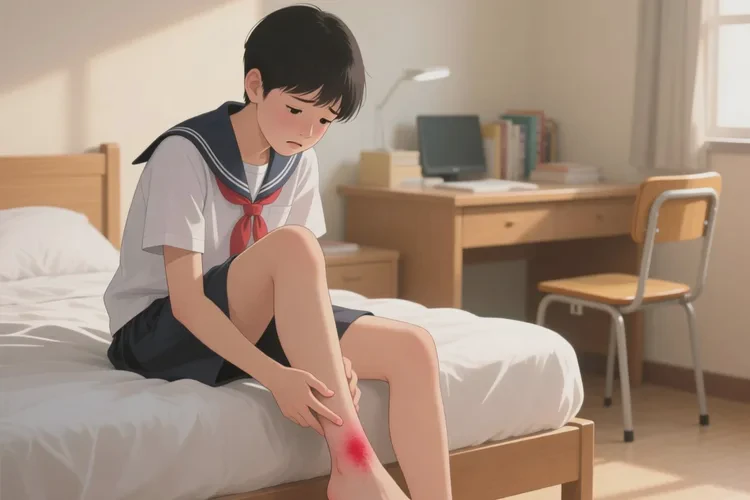 中学生小腿有湿疹能治愈吗(图1)