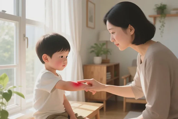 小学生手臂出湿疹能治愈吗(图1)