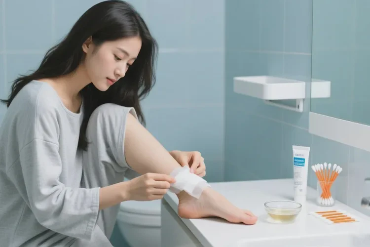 女生脚上偶尔长湿疹能治愈吗(图1)