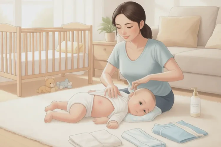 小孩肚子上出湿疹能不能治愈(图1)