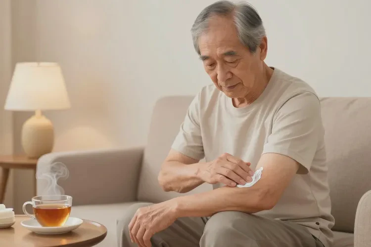 老年人手臂上长湿疹能治愈吗(图1)