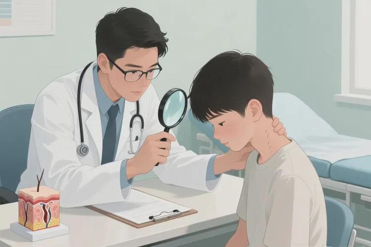 青少年脖子有湿疹能治愈吗(图2)