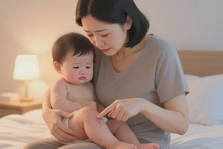 小孩大腿起湿疹能不能治愈(图1)