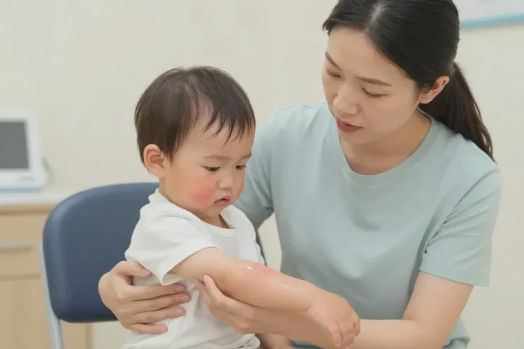 幼儿身上偶尔起湿疹能治愈吗(图1)