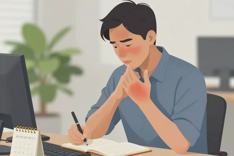 男性四肢偶尔长湿疹能治愈吗(图4)