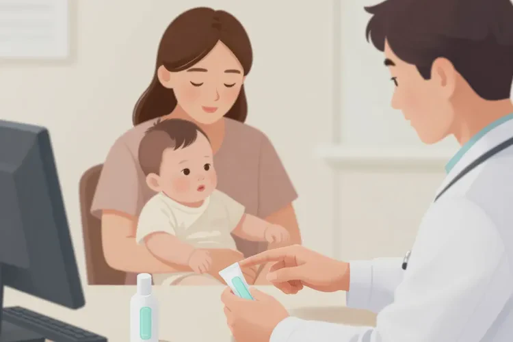 小儿脸上长湿疹能治愈吗(图1)