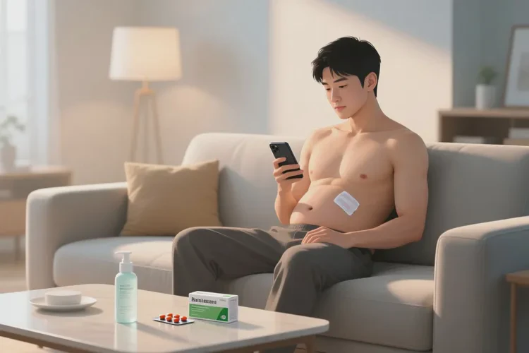 男人肚子偶尔起湿疹能治愈吗(图1)