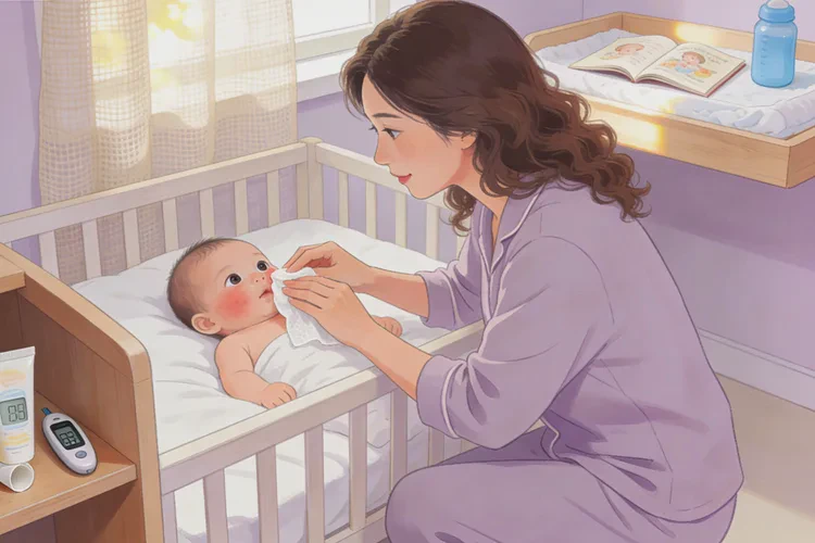 婴幼儿面部偶尔起湿疹能不能治愈(图1)