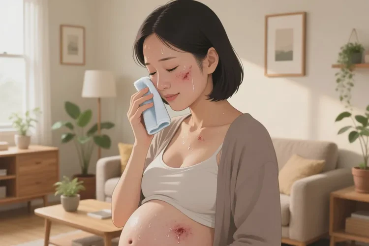 哺乳期妈妈脸上经常长湿疹能治愈吗(图1)