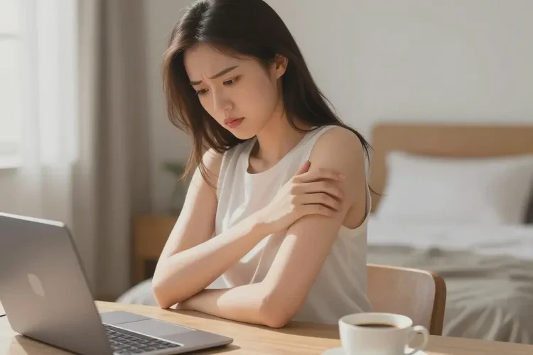 青年人手臂上起湿疹能治愈吗(图1)