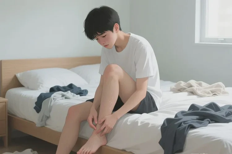 青少年小腿上偶尔起湿疹能治愈吗(图1)