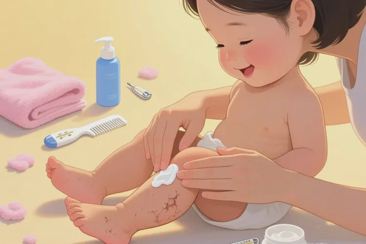 幼儿小腿上容易起湿疹能治愈吗(图1)