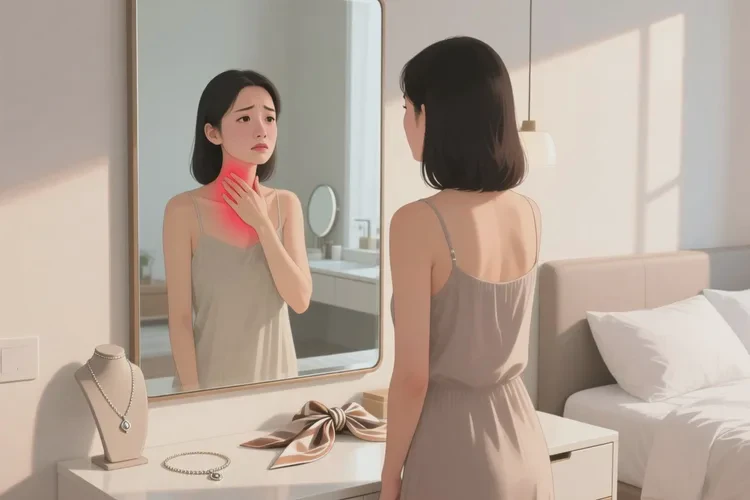 女人脖子经常起湿疹能治愈吗(图1)