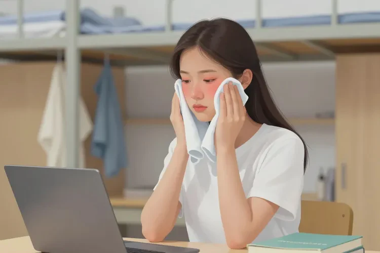 大学生脸上经常长湿疹能治愈吗(图1)