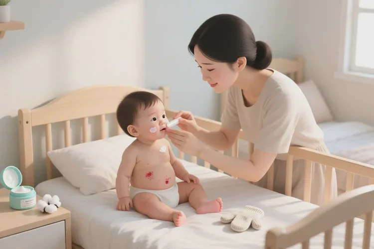 幼儿肚子上出湿疹能治愈吗(图1)