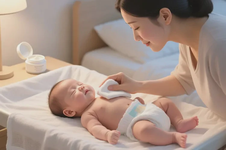 新生儿脖子长湿疹可以治愈吗(图1)