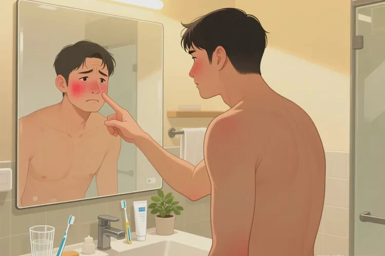 男性面部容易起湿疹能治愈吗(图1)