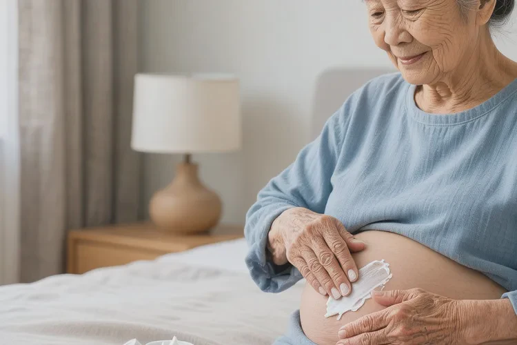 高龄老人肚子偶尔起湿疹能治愈吗(图1)