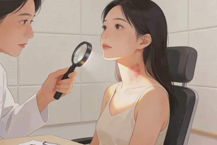 女生脖子上经常长湿疹能治愈吗(图4)