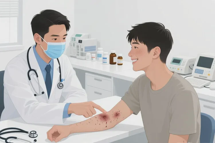 男性手臂起湿疹能治愈吗(图3)