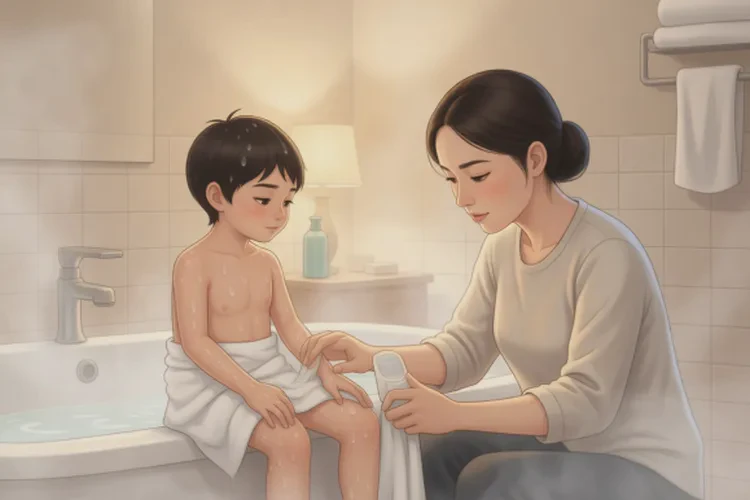 小孩小腿起湿疹能不能治愈(图1)