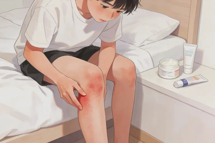 青少年小腿上经常长湿疹能治愈吗(图1)