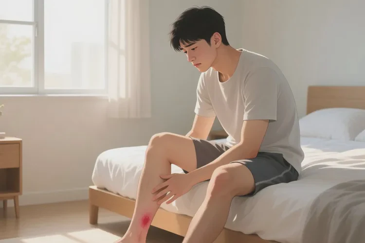 青年人小腿偶尔长湿疹能治愈吗(图1)