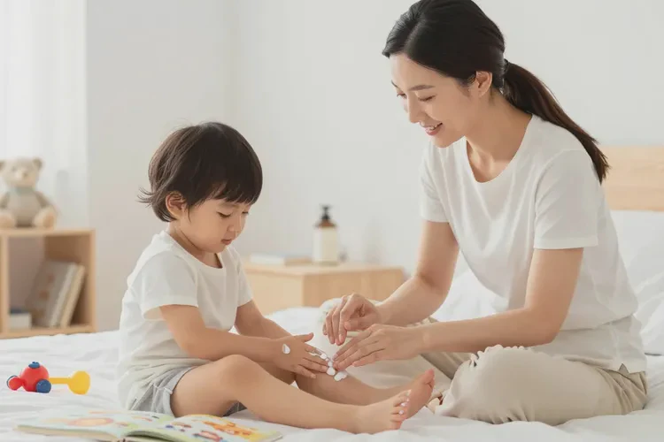 小学生小腿上起湿疹能治愈吗(图1)