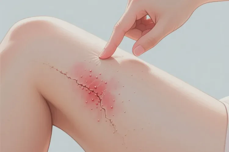 哺乳期妈妈大腿长湿疹能治愈吗(图1)