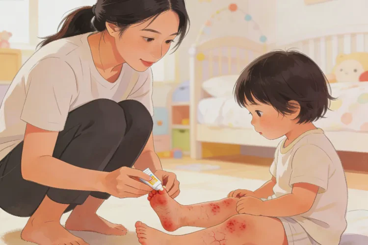 小学生脚上容易长湿疹能治愈吗(图1)