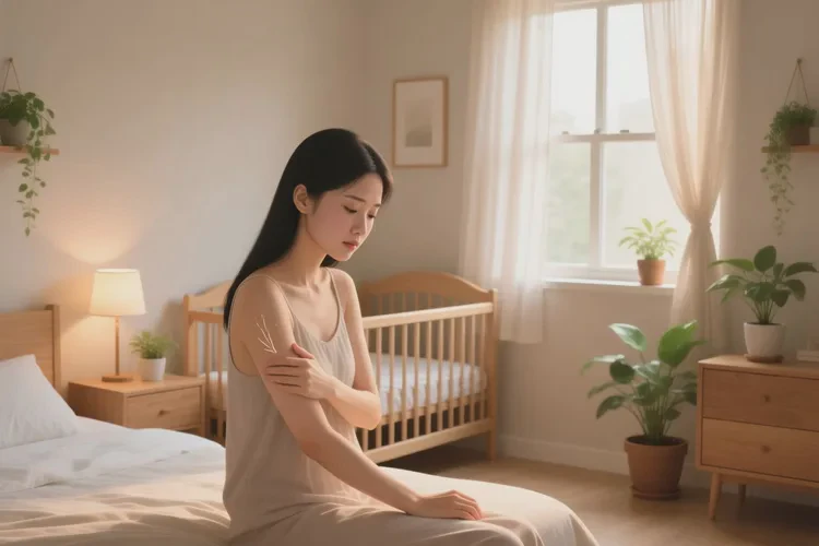 哺乳期妈妈手臂上经常起湿疹能治愈吗(图1)