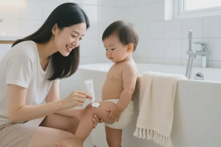 小儿大腿上起湿疹能治愈吗(图1)