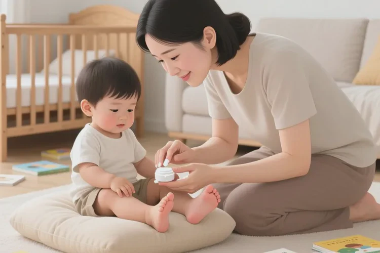 小孩脚上出湿疹能不能治愈(图1)