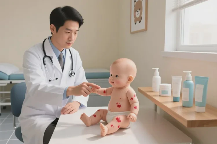 新生儿四肢出现湿疹能治愈吗(图2)