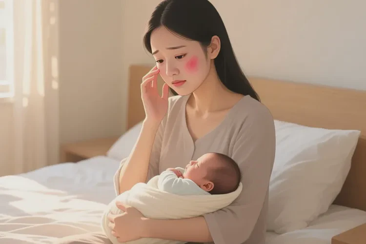 哺乳期妈妈脸上容易长湿疹能治愈吗(图1)