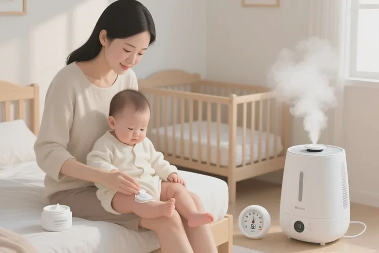 新生儿大腿上经常起湿疹能治愈吗(图2)