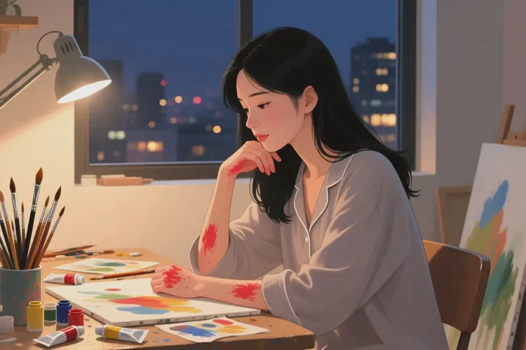 女人手臂上长湿疹能治愈吗(图1)