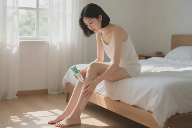 女人小腿上起湿疹能治愈吗(图1)