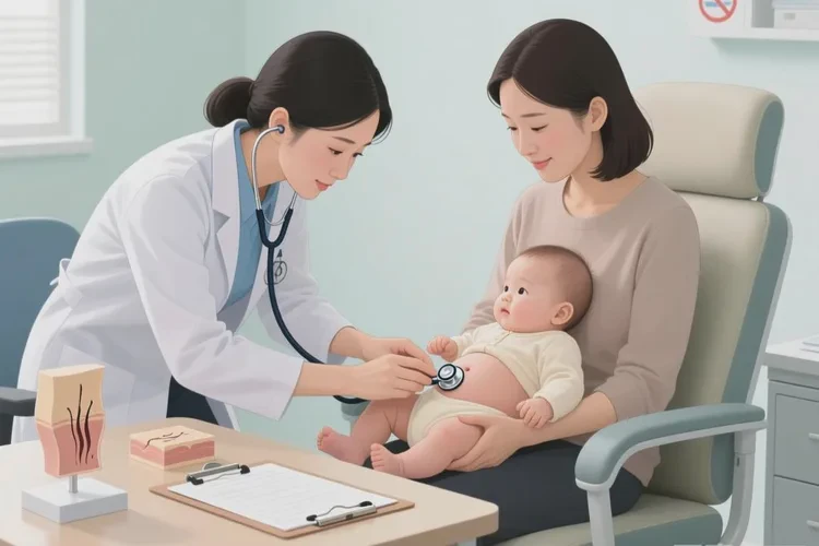 新生儿肚子上出现湿疹能治愈吗(图4)