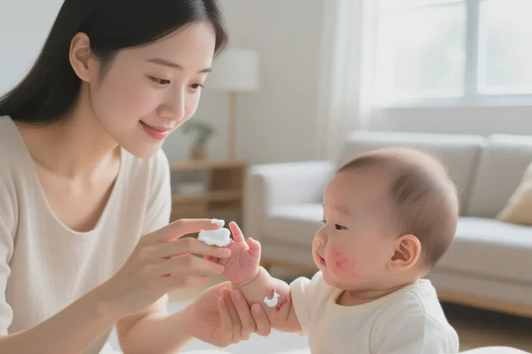 宝宝手上出现湿疹能不能治愈(图1)