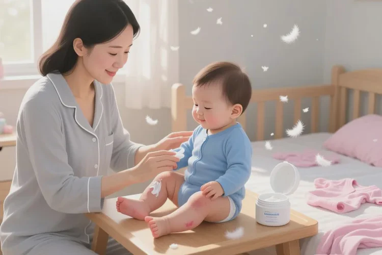 幼儿小腿上偶尔长湿疹能治愈吗(图1)