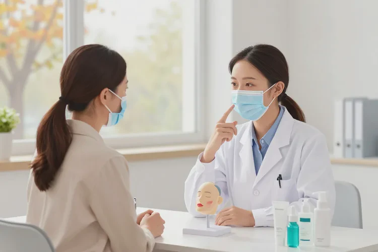 女人面部偶尔起湿疹能治愈吗(图1)