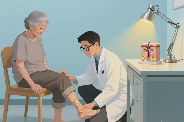 老年人脚上长湿疹能治愈吗(图1)