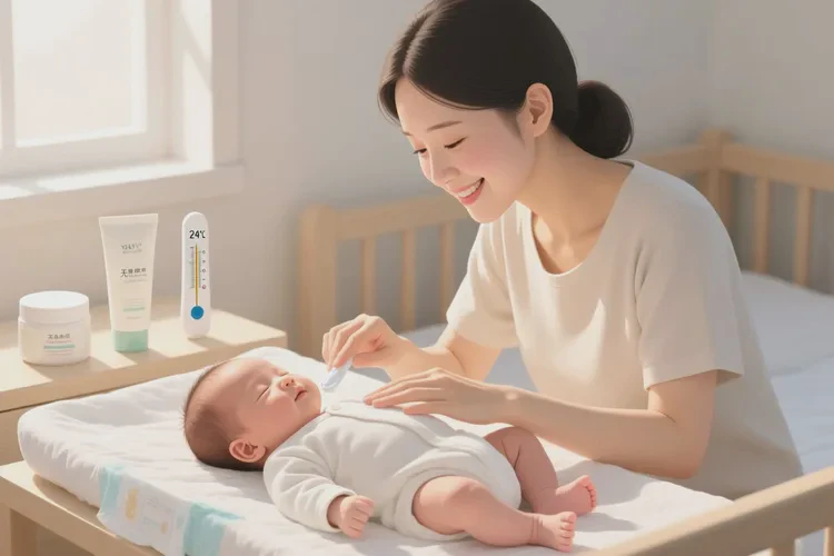 新生儿脸上经常起湿疹能治愈吗(图1)