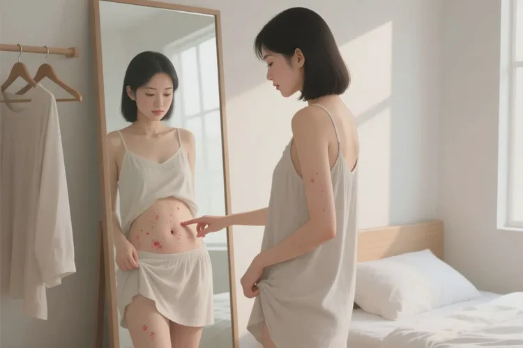 女性肚子上有湿疹能治愈吗(图1)