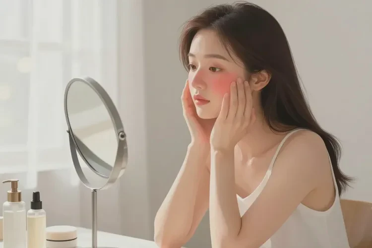 女性面部偶尔长湿疹能治愈吗(图1)