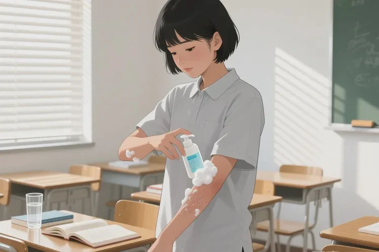 中学生手臂有湿疹能治愈吗(图1)