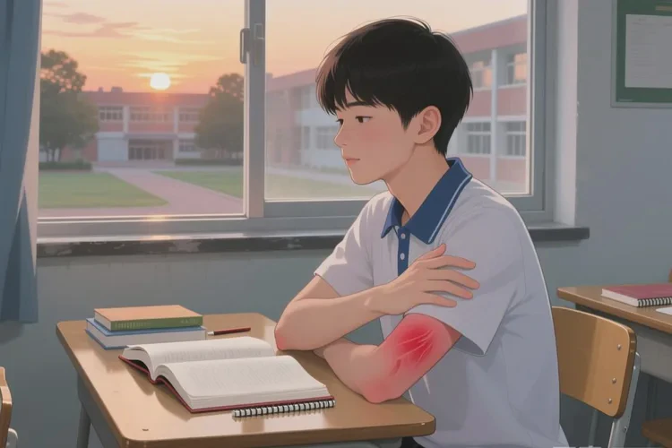 中学生手臂起湿疹能治愈吗(图1)